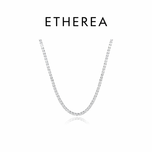 ETHEREA Moissanite Tennis Necklace