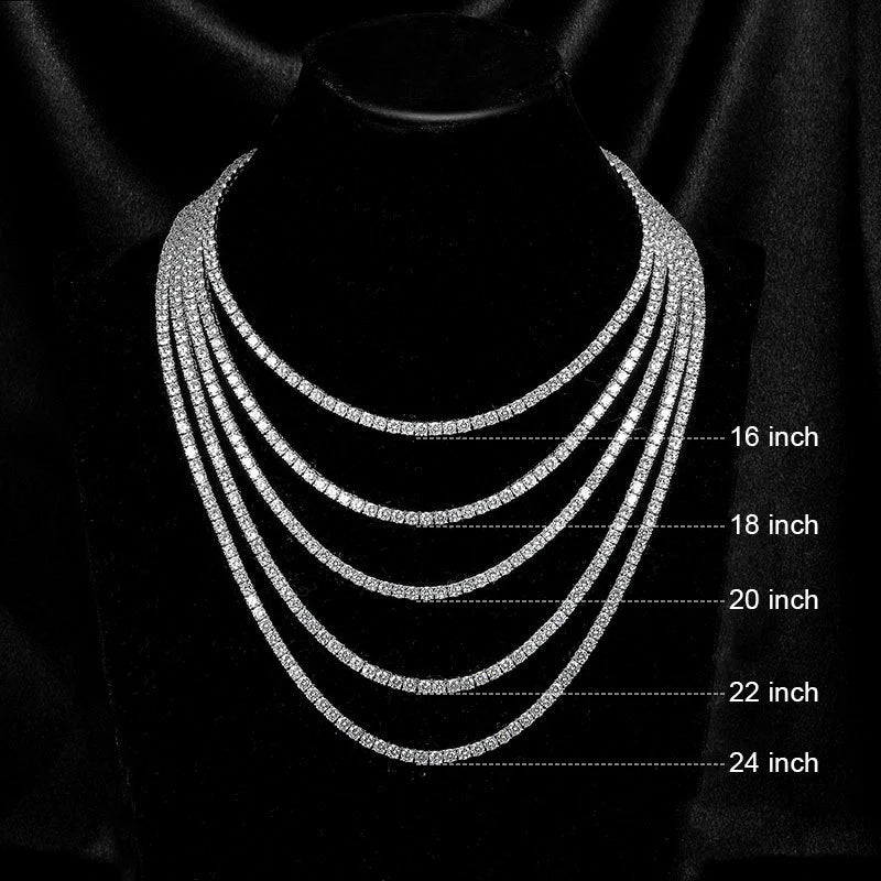 ETHEREA Moissanite Tennis Necklace
